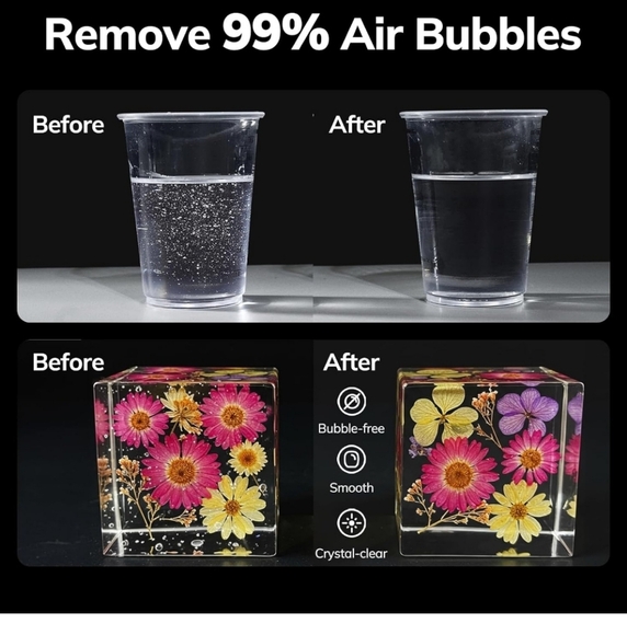 Winartton Resin Bubble Remover   Machine R-141E 360S 600S Jewelry Debubble Machi - Picture 8 of 16